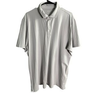 Orchard and Broome Pima Cotton Polo Shirt XXL Gray‎ Preppy Smart Casual Stretch